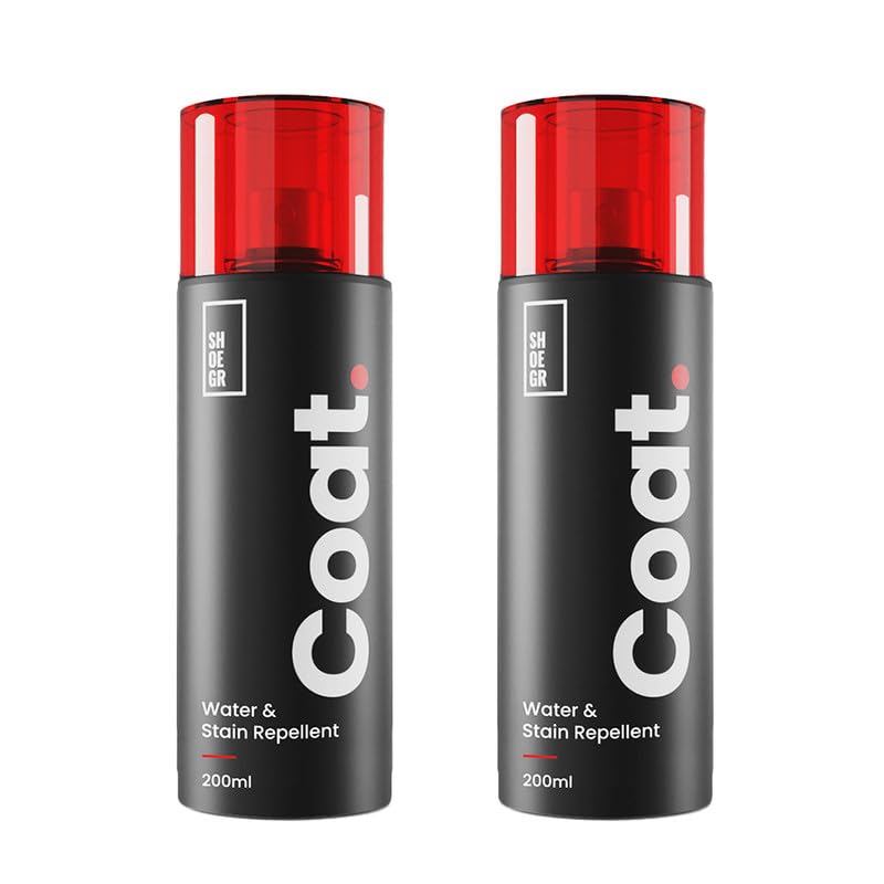Image of SHOEGR Coat Water & Stain Repellent 200 ml | Invisible Waterproof Shield for Sneakers, Suede, Nubuck, Leather, Trainers, Canvas & Bags | Nano Protection from rain and dust