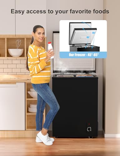 Bodacious Ultra Quiet Deep Freezer – 5.0 Cu Ft, Compact Design, Fast Freeze, Low Power Consumption, Ideal for Home, Restaurant & Small Shops on Fridge.com