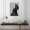 WIOFAGEU Black And White Equestrian Decor Powerful Woman Art Canvas Poster Bedroom Decor Landscape Office Room Decor Gift 16x24inch(40x60cm) #2