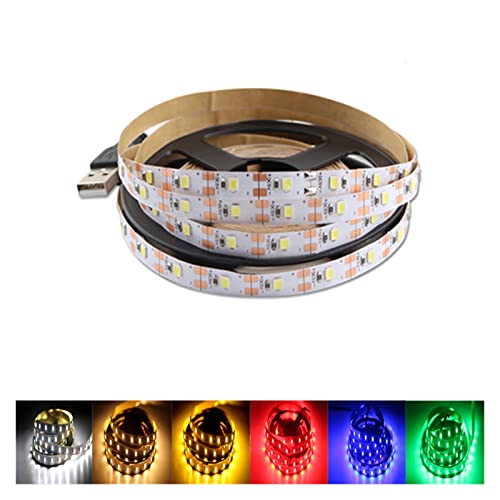 Bande LED 5V USB blanc 1m SMD 2835 ruban lumineux pour écran PC