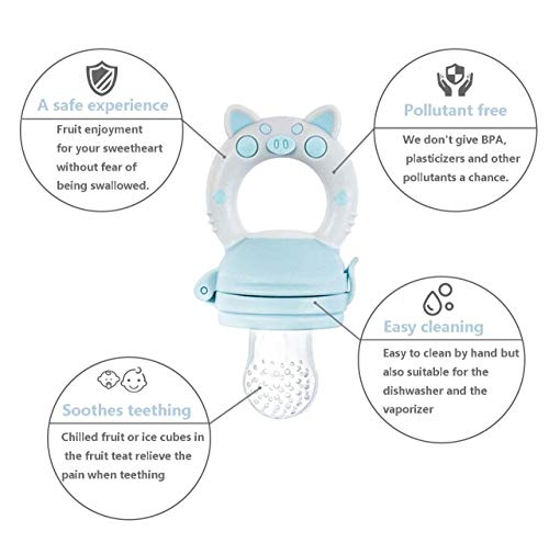 RIGHTWELL Fruchtsauger Set für Glückliche Babys - Helfender Freund für besonderes Geschmackserlebnis - Schmerzlindernder… – Bild 5