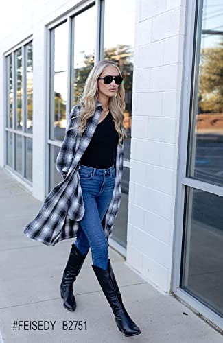 Image of FEISEDY Vintage Retro 70s Plastic Aviator Sunglasses Women Men Classic Large Squared Frame B2751