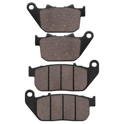 Cnornus Plaquettes de Frein Avant et Arrière pour Harley Davidson XL 883C Sportster Custom 2004-2010 XL 883 Sportster STD 2004-2008 XL 1200 C Sportster...
