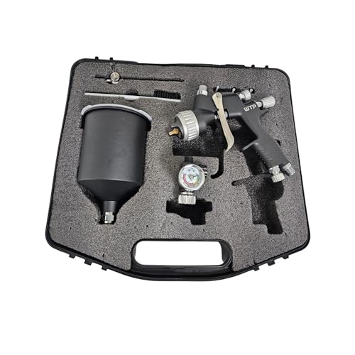 Image of Professional Spray Gun Clear 1.3 MP Box WTP Tools - Ideal for Automotive Basecoats, Clearcoats - Advanced Atomization Technology