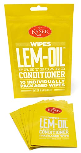 Kyser Lem-Oil Guitar Fretboard Wipes - 10 pack - individually sealed