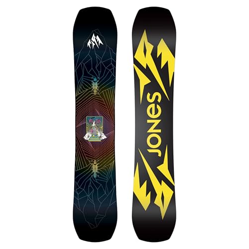 Jones Men's Mountain Twin Snowboard, Black 25, 159W