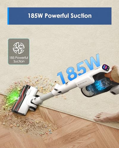 Tineco Floor ONE S5 Smart Cordless Wet Dry Vacuum Cleaner and Mop for Hard Floors&Pure ONE A50S Cordless Stick Vacuum Cleaner, 185W Suction, 70Min Runtime