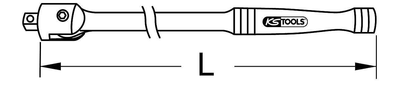 KS TOOLS Poignée articulée 918.1292