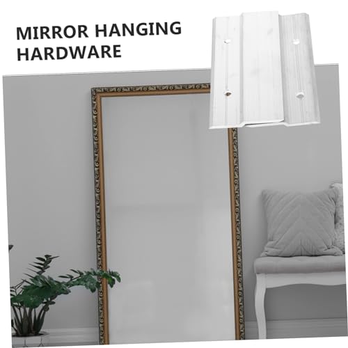 Image of Mikikit 5pairs Heavy Duty French Cleat Hanger Kit for Mirrors Pictures Mounting Clips for Easy Installation Durable Wall Bracket Hardware for Frames Shelves