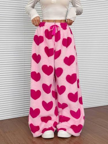 Image of Leopard Pants Women Therian Fuzzy Pajama Pants Y2k Cheetah Pants Grunge High Waisted Fluffy Pants