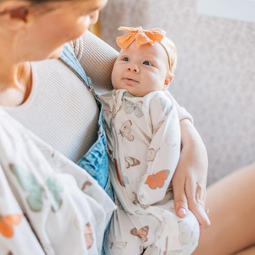 Image of Copper Pearl Zip-Up Footie Baby Pajamas - Soft Newborn Onesies for Boys & Girls, Tag-Free with Two-Way Zipper Baby Sleepers for Newborn - 24 Months, Luna