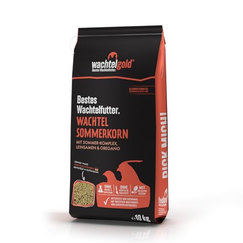 WachtelGold Sommerkorn 10kg Wachtelfutter AprilSeptember