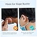 GLEAVI 3pcs Dark Strap Extender Set Elastic Face Mask Ear Rope Buckle Anti-Tightening Ear for Adults for All-Day Wear