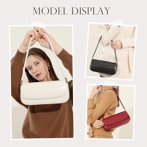 Leather Shoulder Bags for Women, Mini Cute Everyday Purses Trendy, Women's Hobo Handbags with Magnetic Closure2