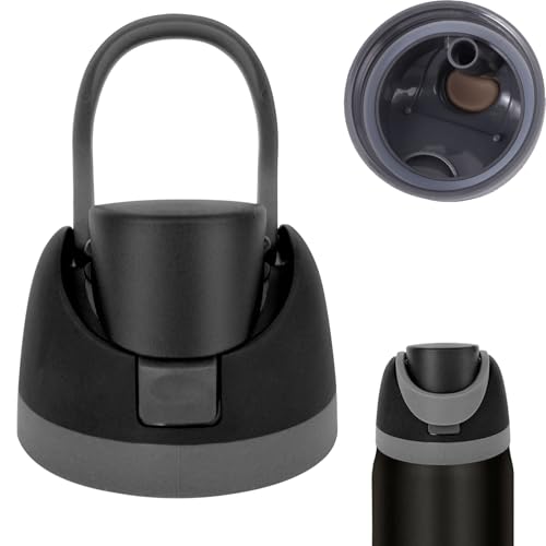 Replacement Lid for Owala Freesip,for Owala16oz 24oz 32oz 40oz,One-Touch Water Bottle Top Cap,Reusable,black