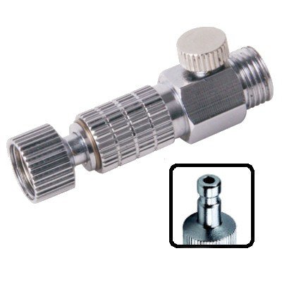 Szybkozłączka G1/8" z zaworem redukcyjnym do węża lub pistoletu Airbrush