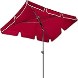 STILISTA parasol inclusief draagtas, 200 x 125 cm, UV 30+, in diverse kleuren, bordeaux