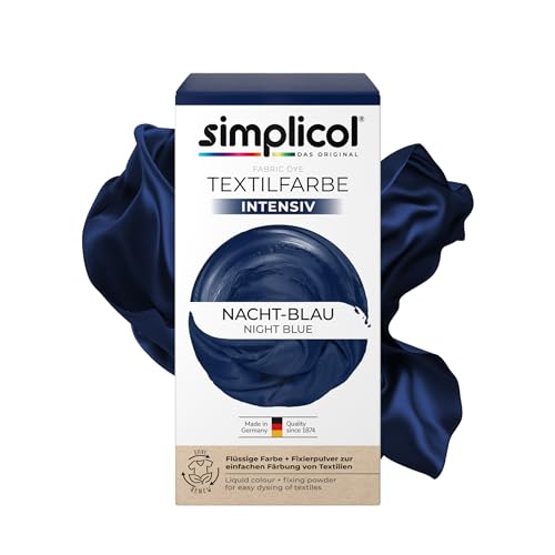 Simplicol 1818 Fácil Textil Color en la Lavadora, Polvo, Azul (Nacht-blau 1808)