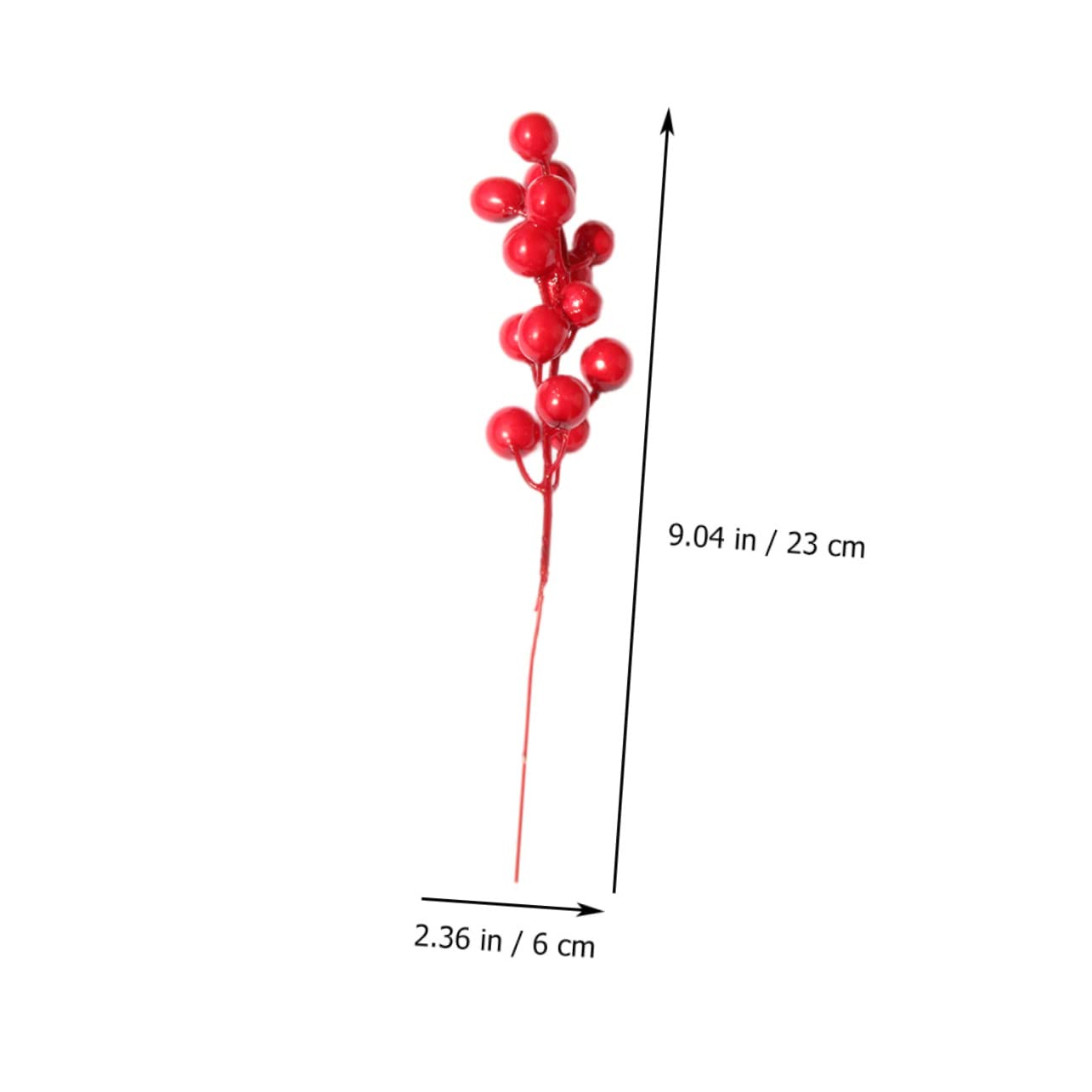 Abaodam 90pezzi Bacche Artificiali Rosse Per Decorazioni Natalizie Materiale Per Composizioni Di Fiori Per Ghirlande Addobbi e Feste Di Matrimonio