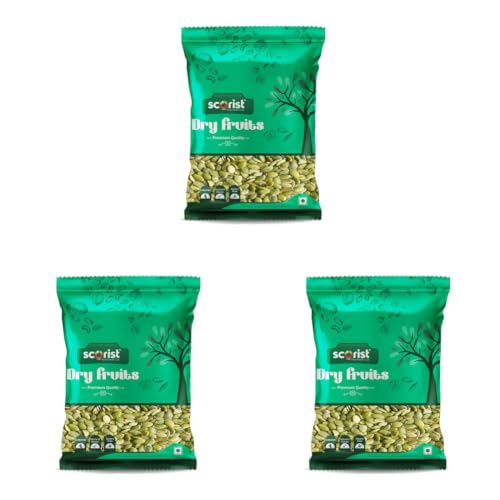 Image of Scorist Premium Pumpkin Seeds 200g | Seeds for Eating | Protein Rich Seeds | Healthy Diet Snacks | Rich in Protein (Pack of 3)