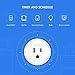 Smart Plug Works with Alexa Google Assistant for Voice Control, Teckin Mini Smart Outlet Home Automation Modules, No Hub Required, FCC ETL Certified,Only Supports 2.4GHz Network