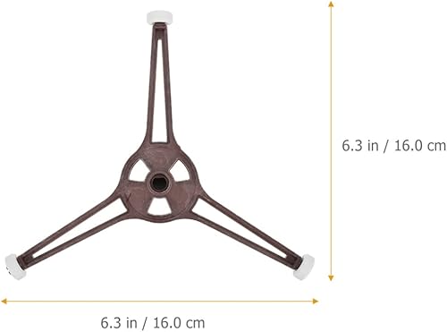 Miniatura 2 de Anillo giratorio para microondas, soporte de rodillo giratorio de triple brazo, bandeja de placa de vidrio, bandeja de horno de microondas,