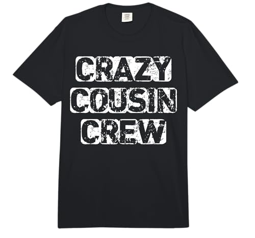 Crazy Cousin Crew Funny Cousin Squad Birthday Matching Comfort Colors Adult Heavyweight T-Shirt