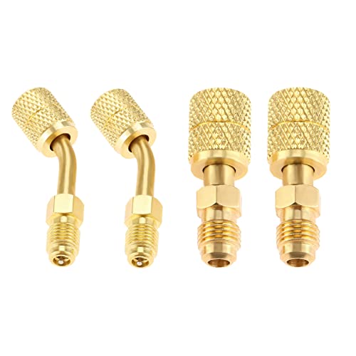 Adaptador mini split R410A, 4 piezas, 5/16" SAE a 1/4" SAE