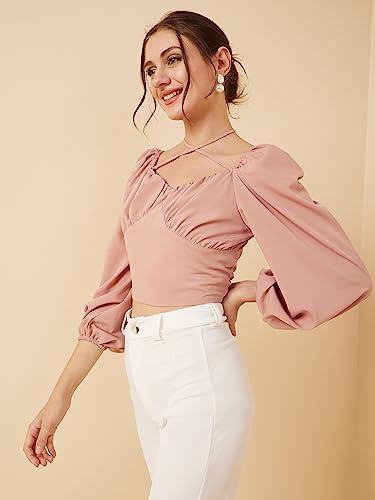Image of Rare Women's Solid Slim Fit Blouse