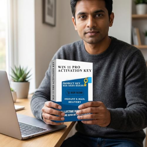 Image of WIN 11 Professional (PRO) Lifetime Digital License, 1 PC Activation Key, 32 /64-Bit Compatible, Instant Email Delivery, Unlimited Reinstallations [OS Key Card]