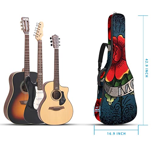 Hondank Bird Housse de protection rembourrée pour guitare acoustique classique, Multicolor 03, 42.9×16.9×4.7 in… - Les Beatles, Paul McCartney, John Lennon, RIngo Starr, George Harrison Hondank Bird Housse de protection rembourrée pour guitare acoustique classique, Multicolor 03, 42.9x16.9x4.7 in… – Image 6