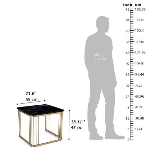 Image of Wakefit Center Table | 1 Yr Warranty | Coffee Table for Living Room Wooden, Tea Table for Living Room Wooden, Sofa Table, Free Installation from Brand, Modern Multi-Functional & Wobble-Free(Flat)