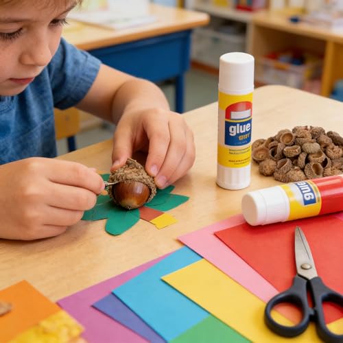 100 unidades de bellotas naturales secas para manualidades miniatura 6