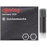 Rotring Isograph Ink Black Short Cartridge - Box of 5
