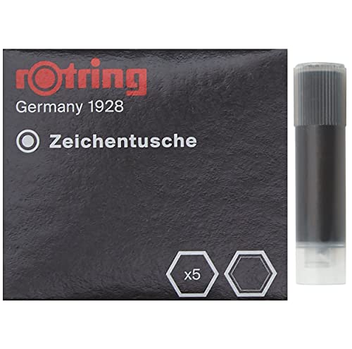 Rotring Isograph Ink Black Short Cartridge - Box of 5