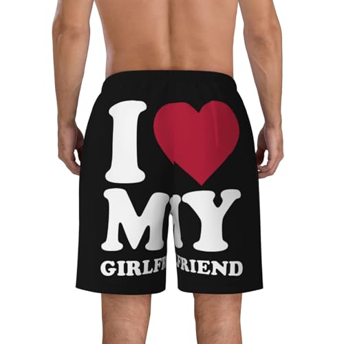 I Love My Girlfriend Trunks Mans Swim Trunks Quick Dry Swimming Shorts Board Shorts3
