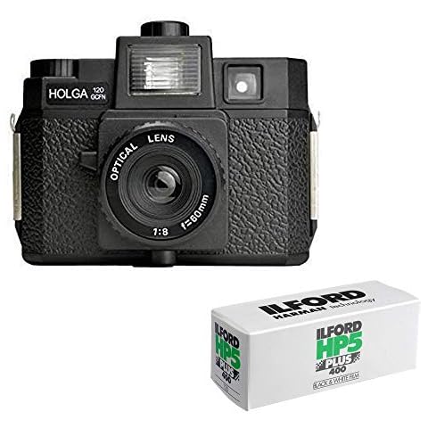 Holga 120GCFN Medium Format Film Camera with Ilford HP5 Plus Black and White Negative Film (120 Roll Film) Bundle Cover