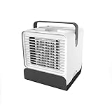 ▼ El mini ventilador de enfriamiento de iones negativos puede agregar agua y cubitos de hielo en el tanque de almacenamiento de agua del ventilador, la cortina de hielo se enfría rápidamente para dejar el calor del verano