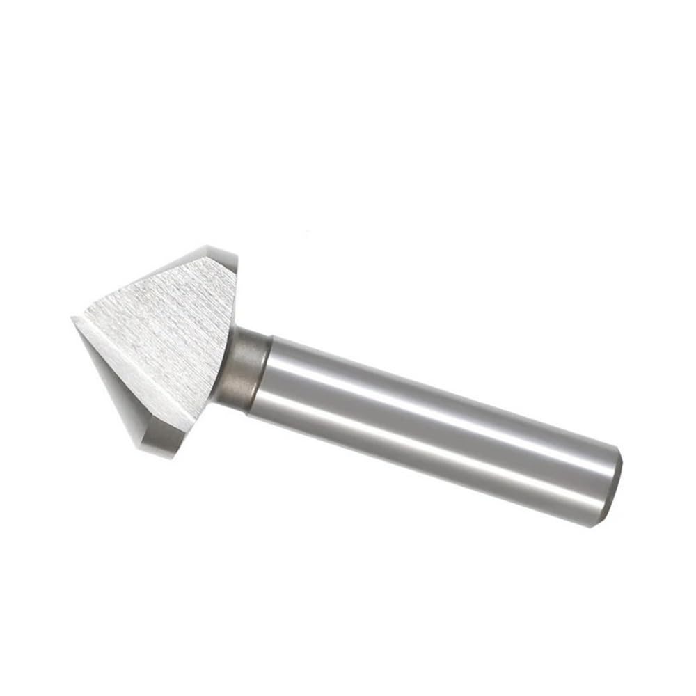 Taladro avellanador de metal Cortador de biselado un solo borde bIanc0, cortador orificio interior 90 grados, fresa acero alta velocidad 40 45 50 60 mm(60mm)