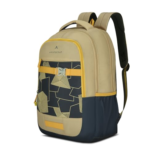 Image of Aristocrat Buzz Casual Backpack 30L | 3 Compartments with Quick-Access Front Pocket | Padded Shoulder Straps & Side Bottle Holders | Office & Travel Backpack for Men & Women