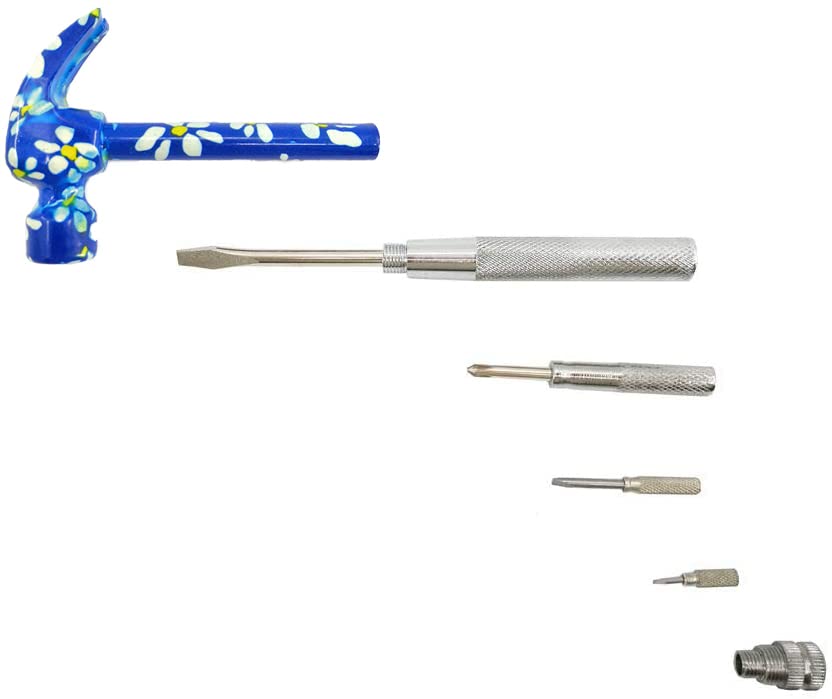 Crapyt 6-in-1 Multifunktions-Hammer - Mit Schraubendrehern Für Camping & Reparatur