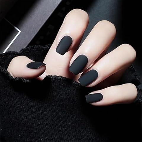 COSMOO 12ml Black Matte Nail Polish Cover