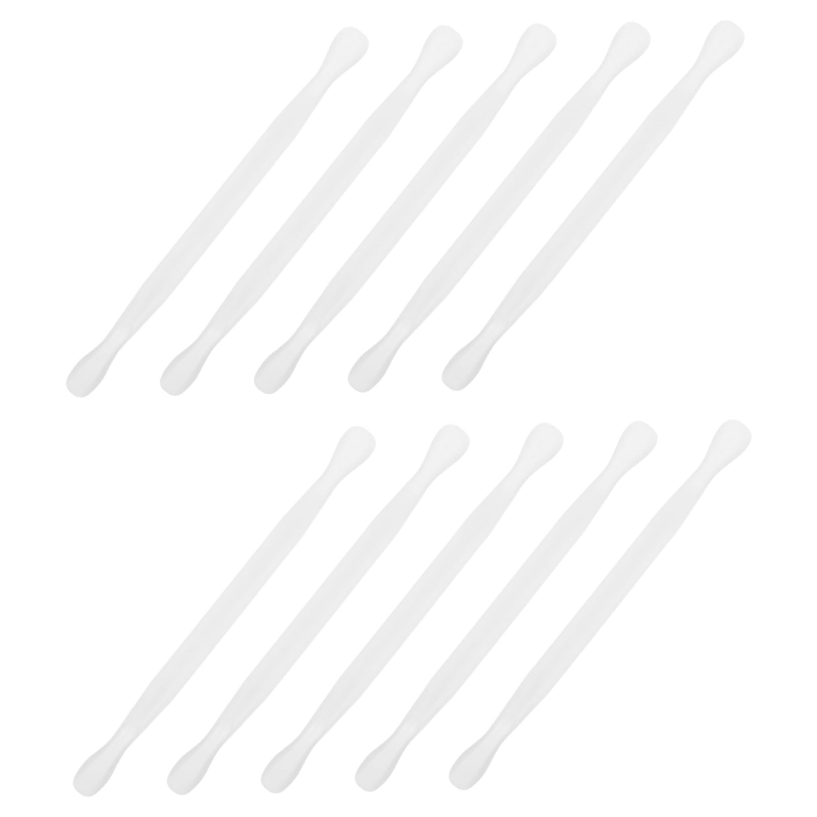 FRCOLOR Sturdy Plastic Cuticle Pusher Tool Set Includes Nail Cleaner Remover Pusher and for Manicure