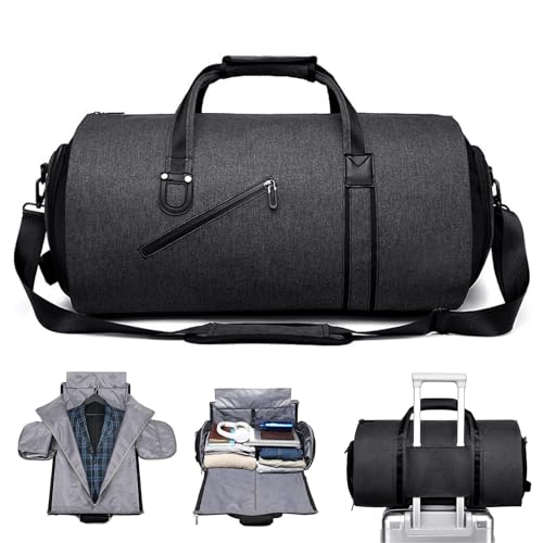 Carry On Garment Bags | 2 in 1 Travel Suit Bag | Weekender Bag, Business Bag Travel and Business Trips, Garment Bag Shoulder Strap, Carry On Suit Bag, Travel Weekender Bag