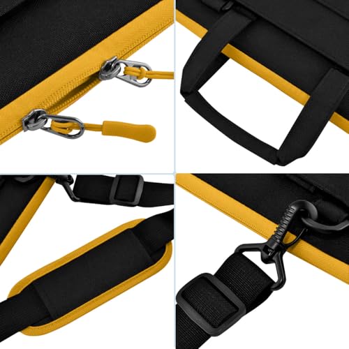 Maletín para portátil de 15.6 y 16 pulgadas acolchado y resistente a golpes negro 6