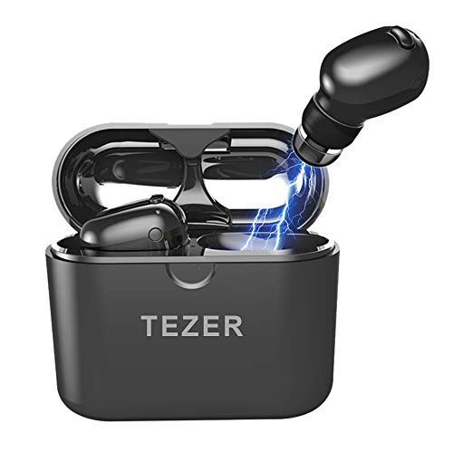 True Bluetooth 5.0 Wireless Earbuds TWS Hi-Fi Stereo in Ear Headphones 36H Playtime IPX5 Waterproof Headset with Built in Mic and Charging Case/Compatible with iPhone Android/for Sport Running