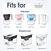 Replacement for All Waterdrop Pitcher and Dispenser Filtration Systems, Fits Waterdrop WD-PF-01A Plus, Reduces PFAS, PFOA/PFOS, Chlorine, Last Up to 200 Gallons (Pack of 1), AQUA CREST
