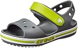  crocs Unisex-Kinder Bayaband Sandal K Freizeit Flip Flops Sportwear, Grau (Holzkohle), 23 EU
