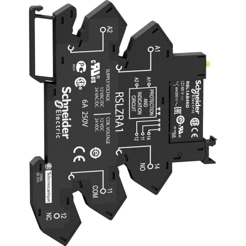 Relé + Base Resorte 230 VAC VDC conmutación antivibración para cuadros