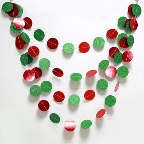 image for Decor365 Glitter Christmas Party Decorations Hanging Christmas Decorat